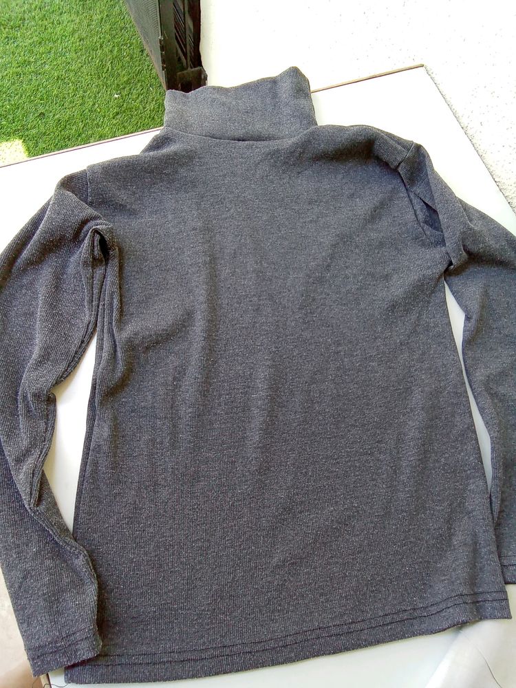 Woollen Turtleneck Top