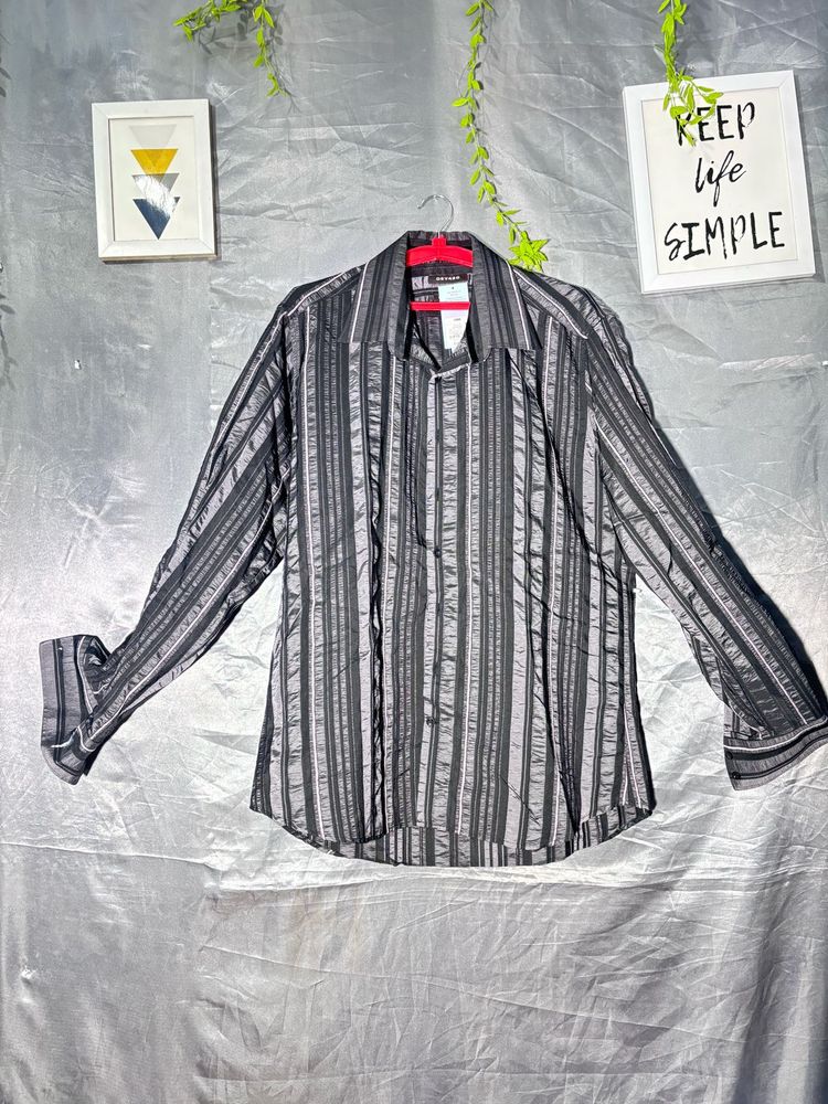 Men's Striped Long Sleeve Shirt