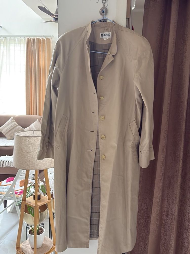 Classic Beige Trench Coat oversize