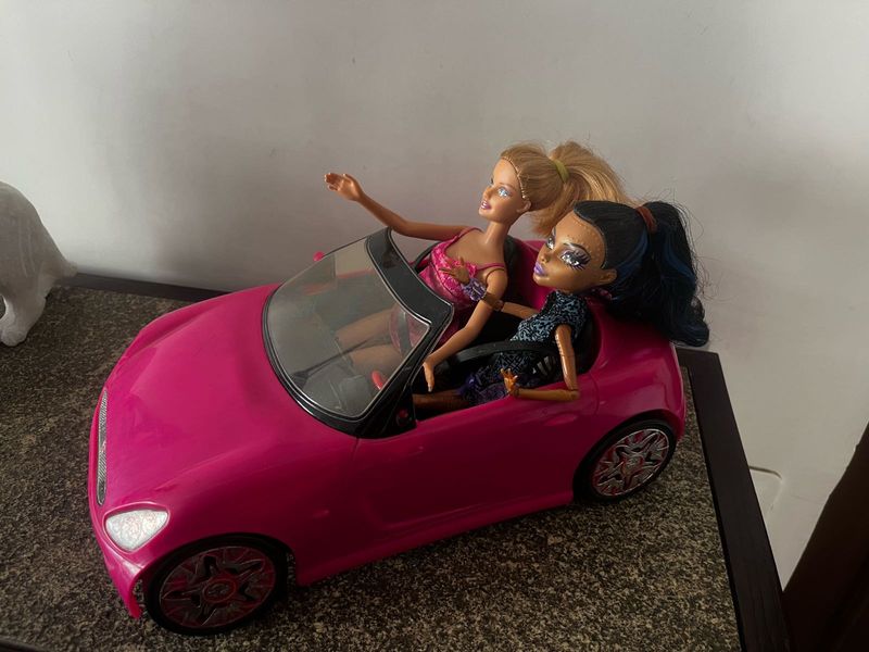 Mattel Barbie Glam Convertible Toy Car