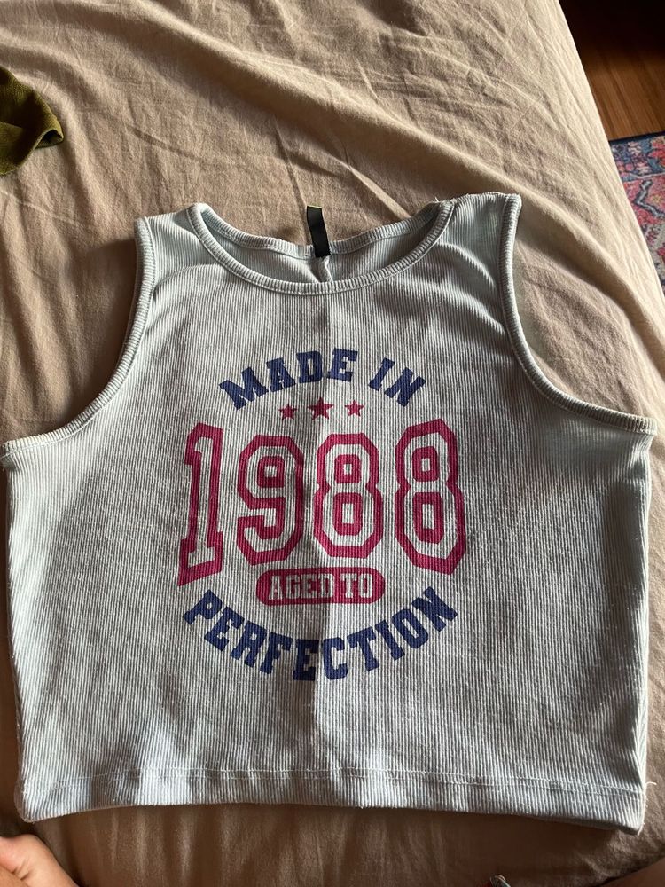 Vintage "Made in 1988" Crop Top