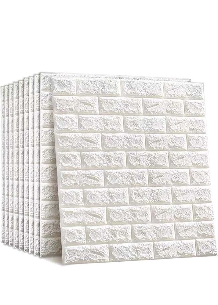 (Pack of 5) - 3D Brick Peel &amp; Stick Wall Panell