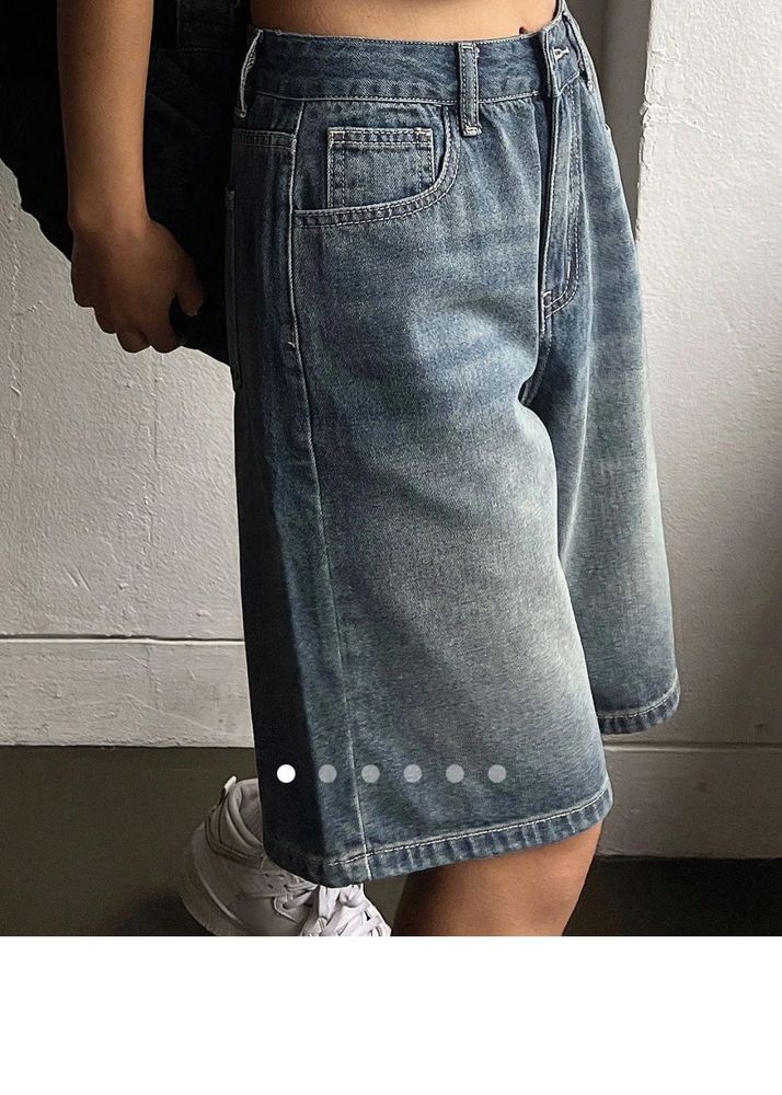 Vintage Wash Denim Shorts