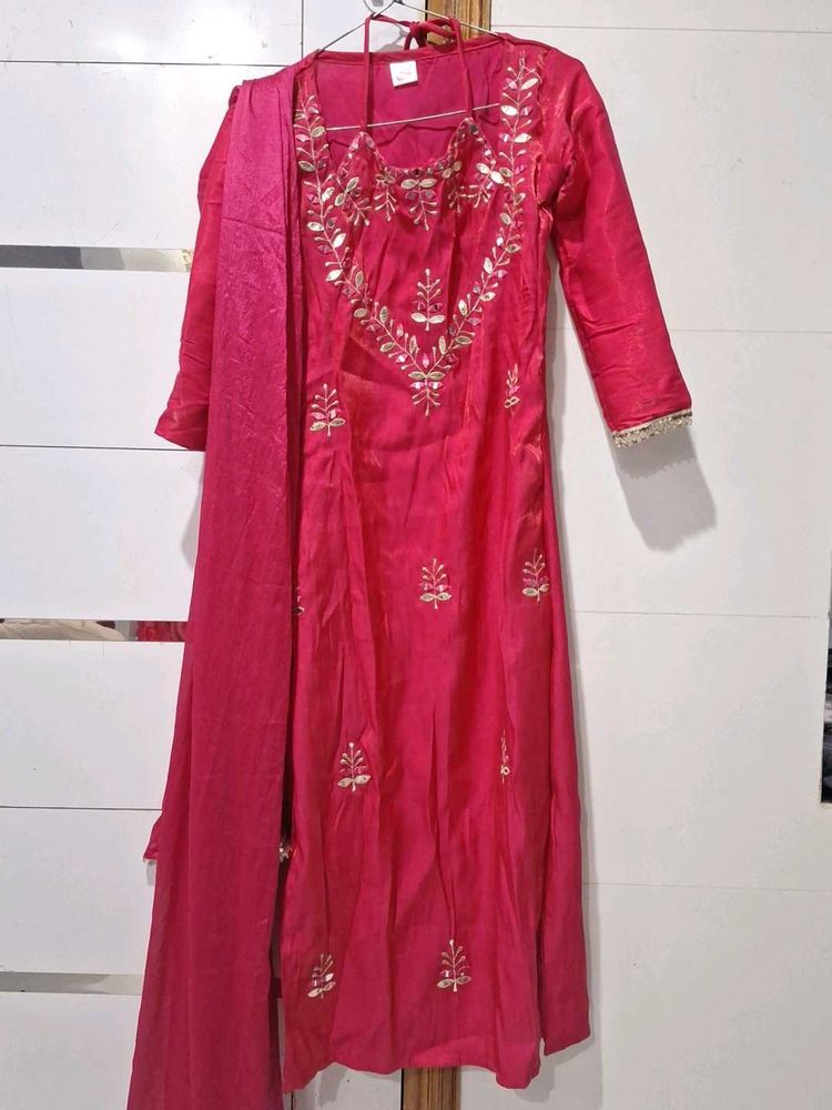 Beautiful Pink Kurta Set with Dupatta