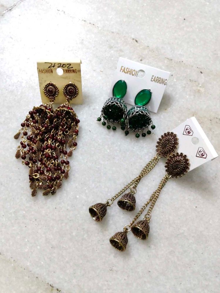 vintage jhumki combo 3