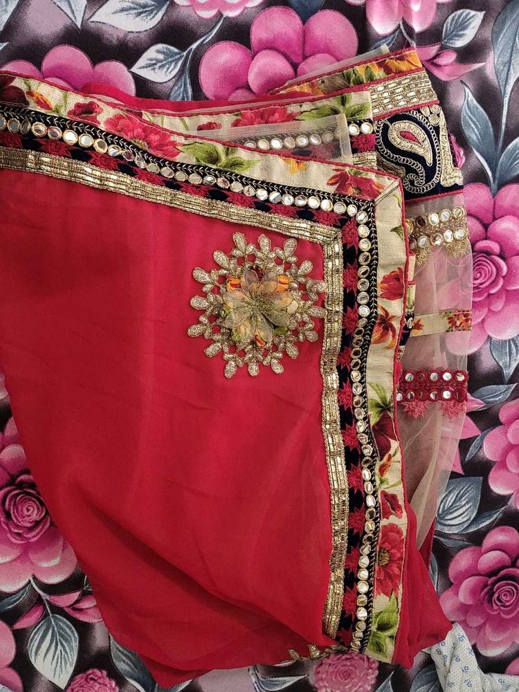 Elegant Embroidered Saree