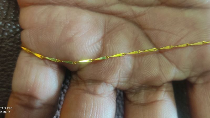 Short Gold Plated Chain