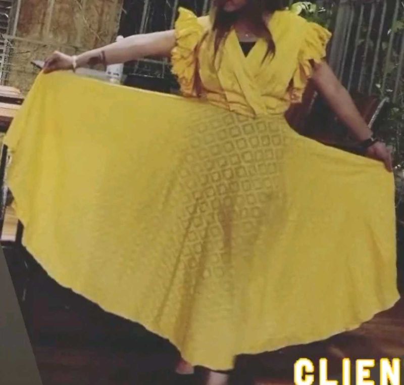 Beautiful Yellow Ethnic Gown