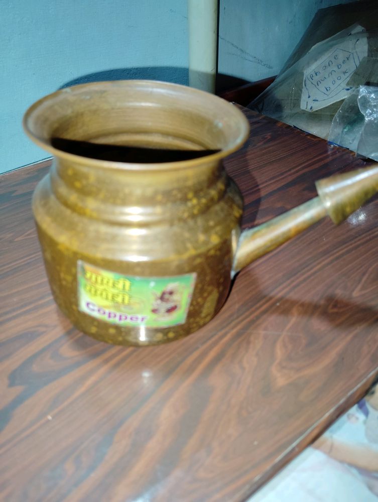Copper Pot Used Sparngly