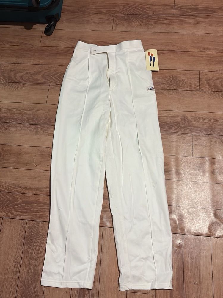 Classic White High-Waisted Trousers