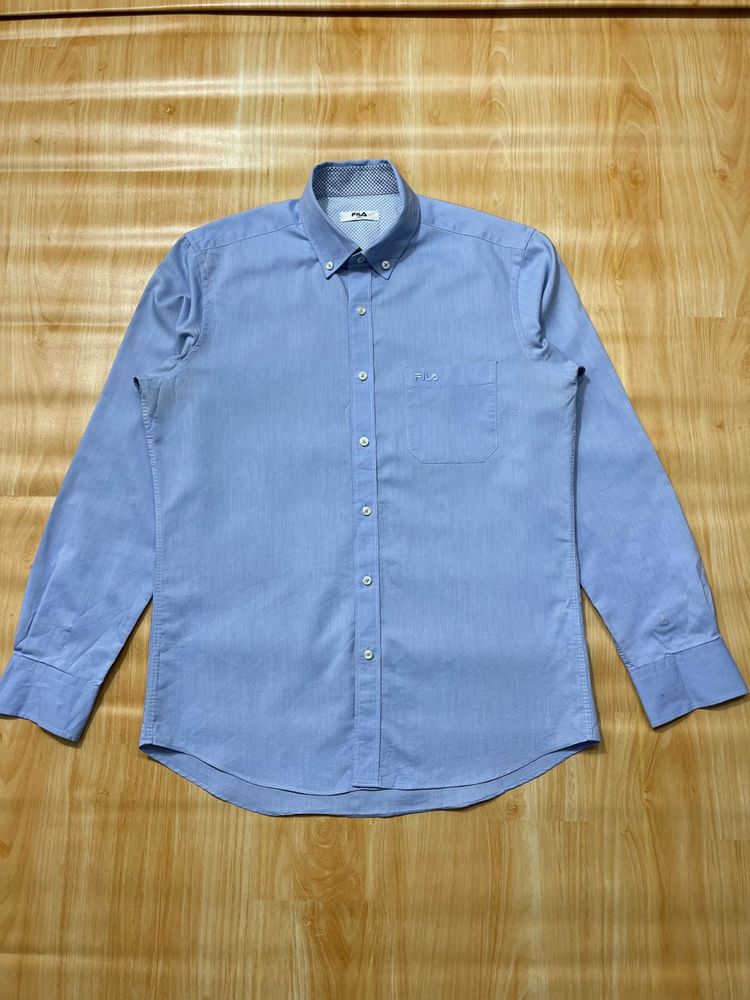 Classic Blue Button-Down Shirt