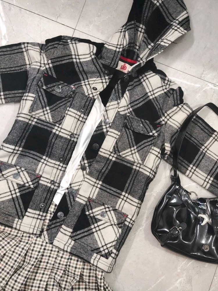 Korean Plaid Flannel Jacket୨ৎ