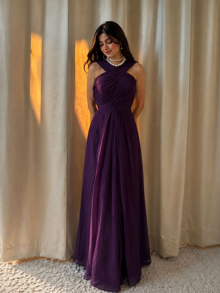 Elegant Purple Gown