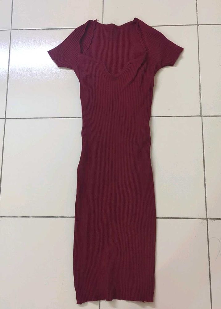 Ribbed Knit Bodycon Dress
