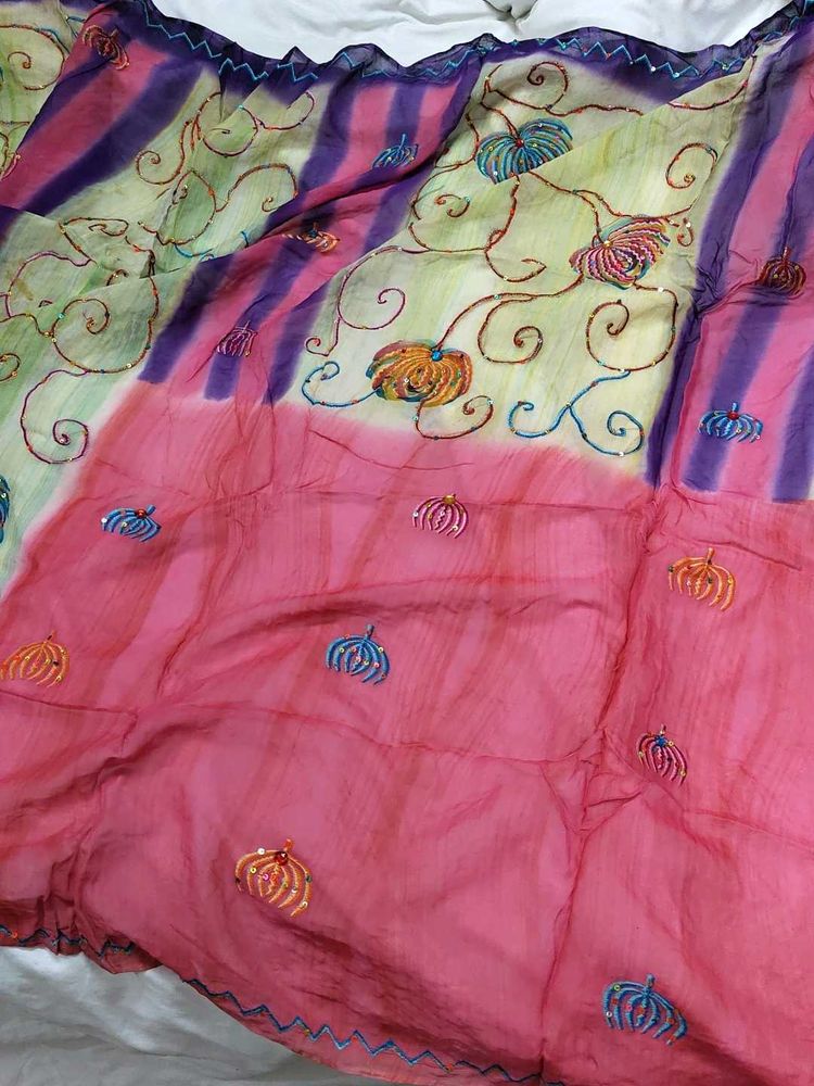 Embroidered Sequinced Saree