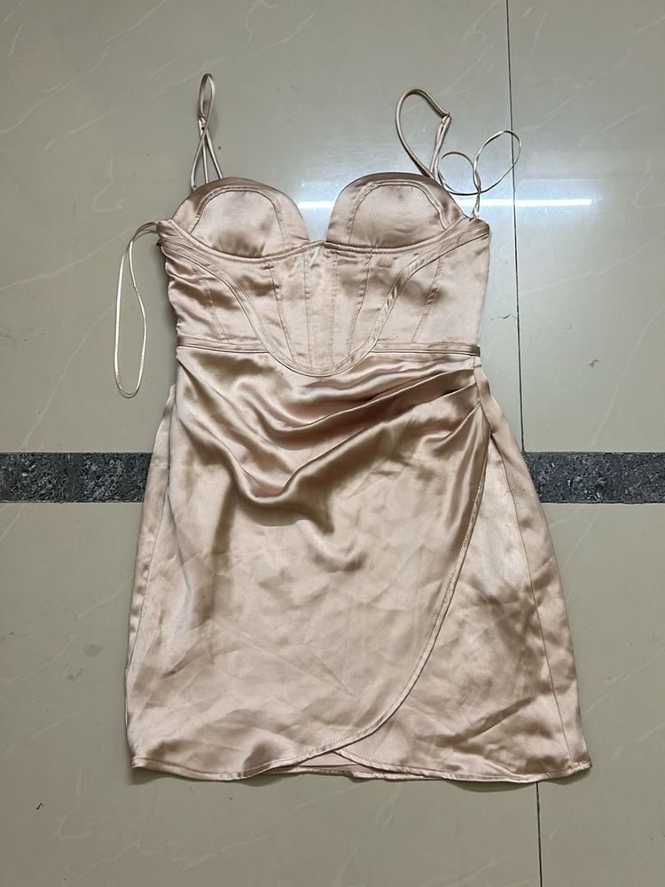Satin Corset Mini Dress