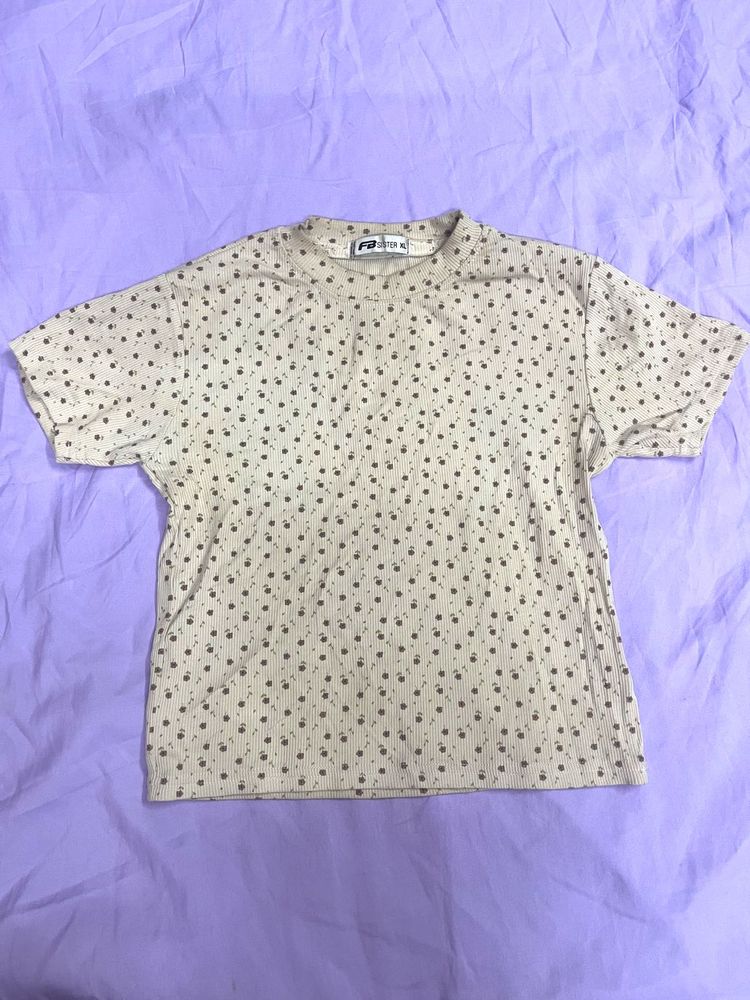 Cute Ditsy Floral Print T-Shirt