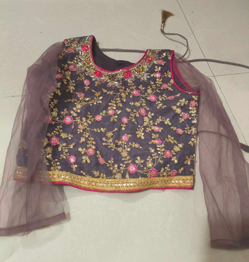 Embroidered Silk Blouse
