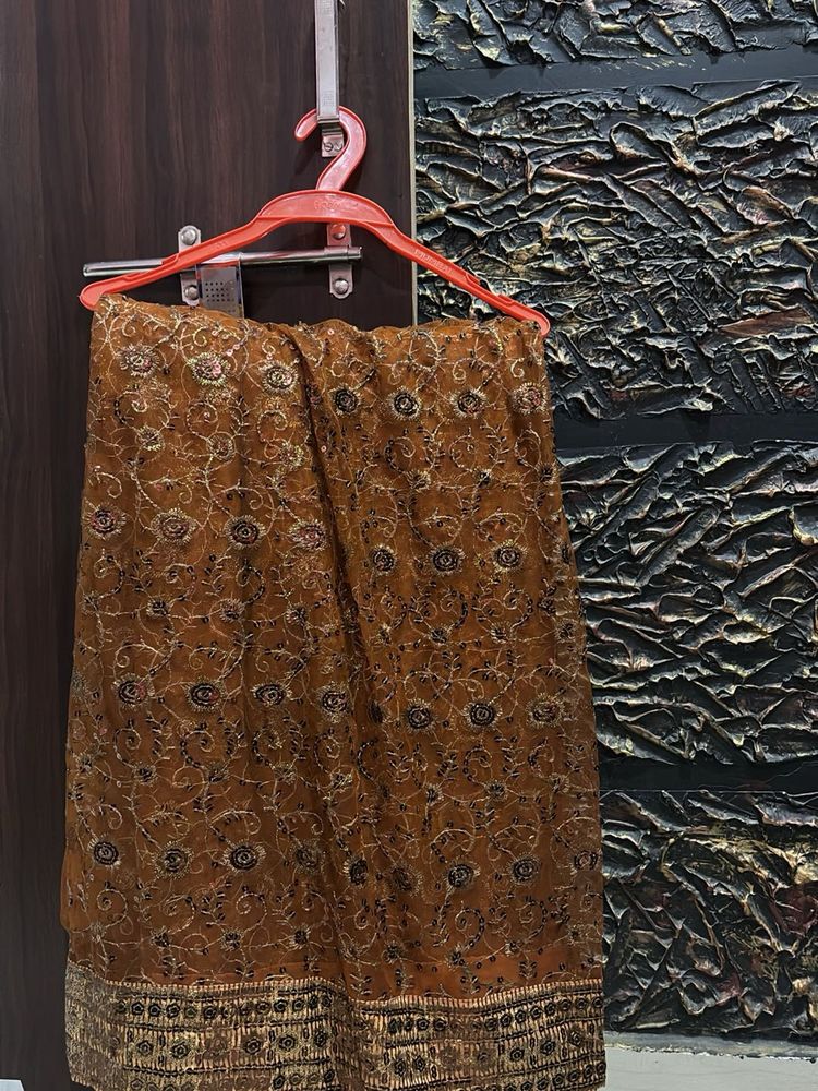 price drop Net embroidered Saree