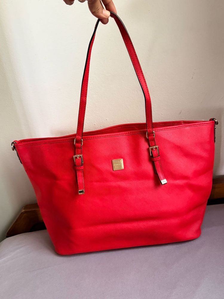 Vibrant Red Tote Bag