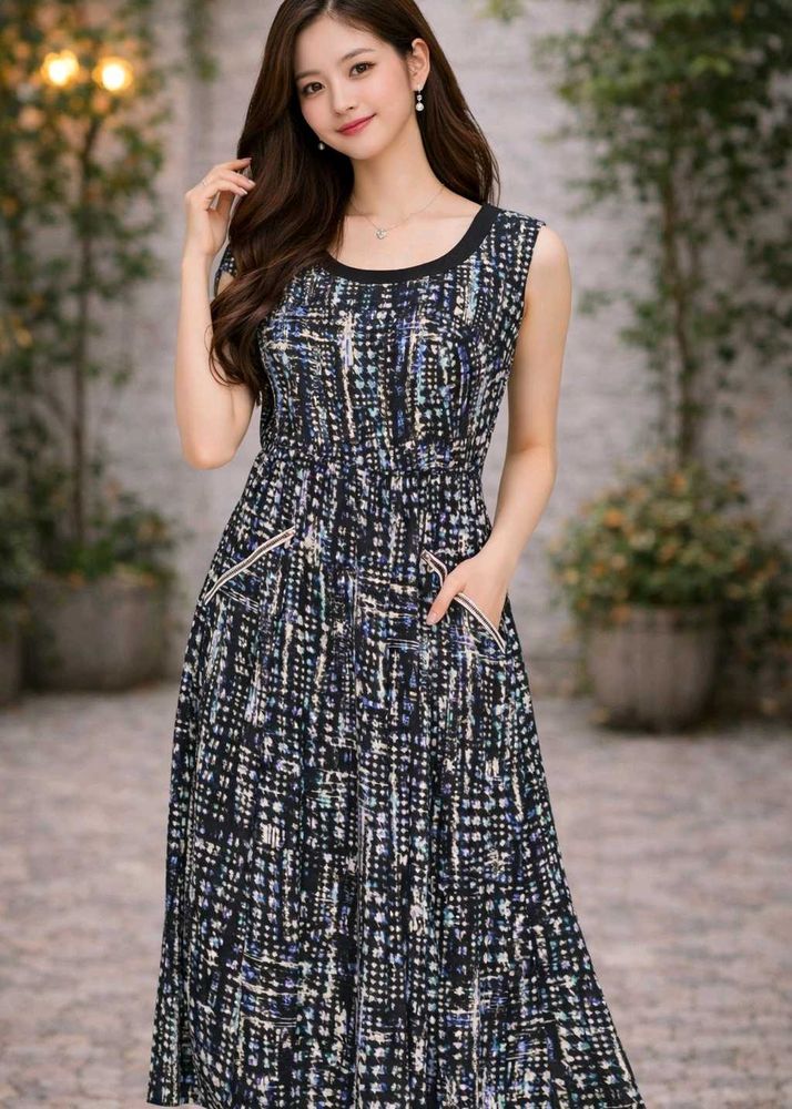 Stylish Printed Maxi Dress