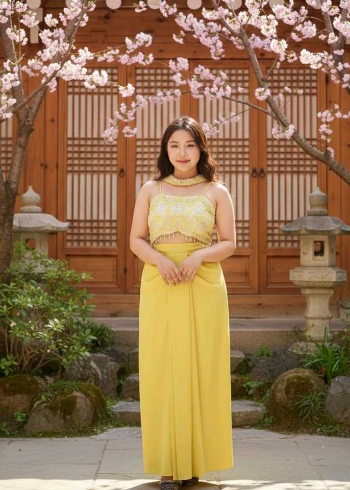 Yellow Lehenga Choli(Margin upto 38 bust)