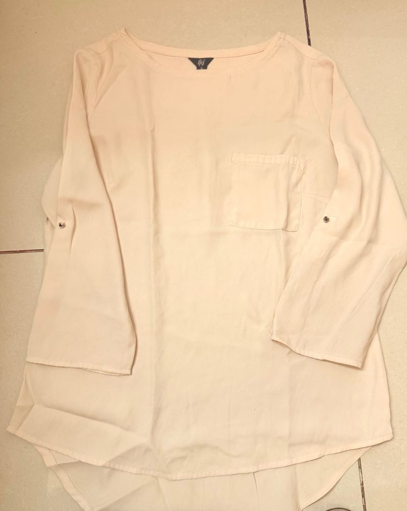 Elegant Women's Cream Top