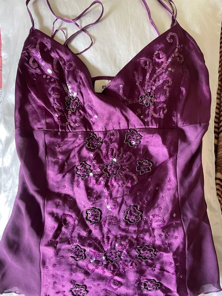 Vintage Y2K Silk Top