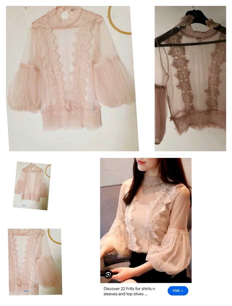 Elegant Lace Sheer Blouse