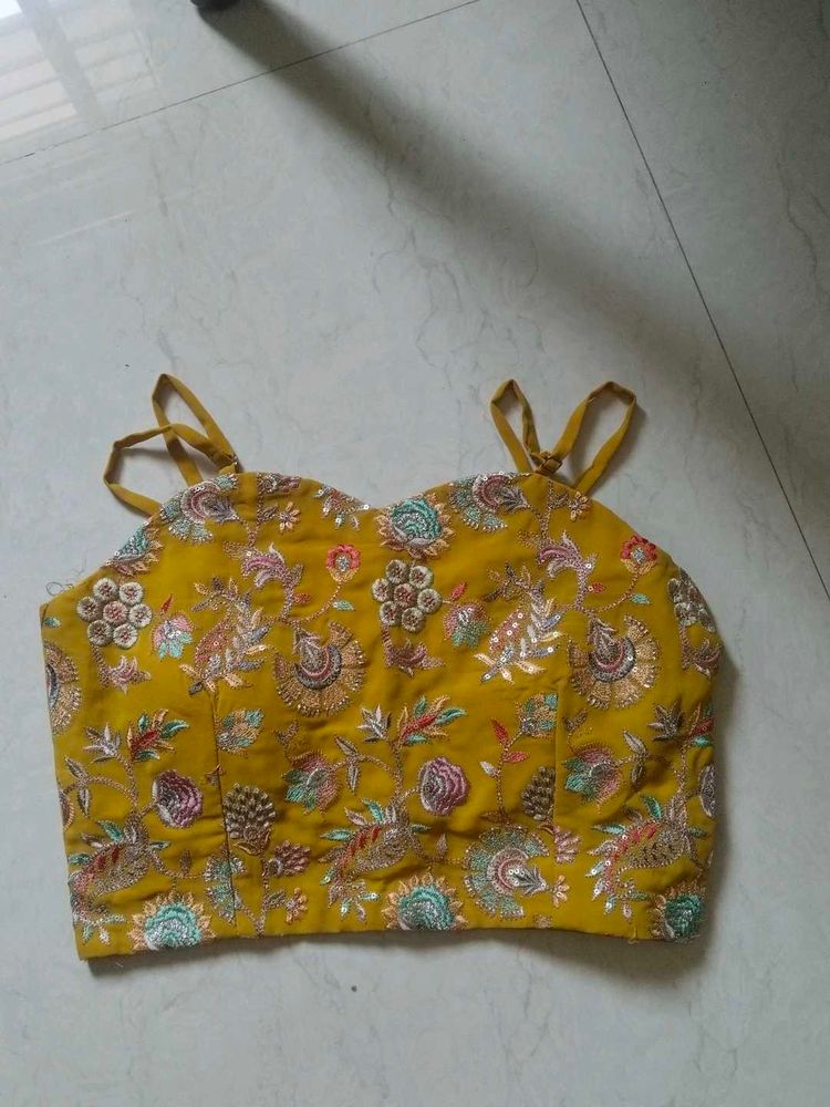 Vibrant Floral embroidery Blouse