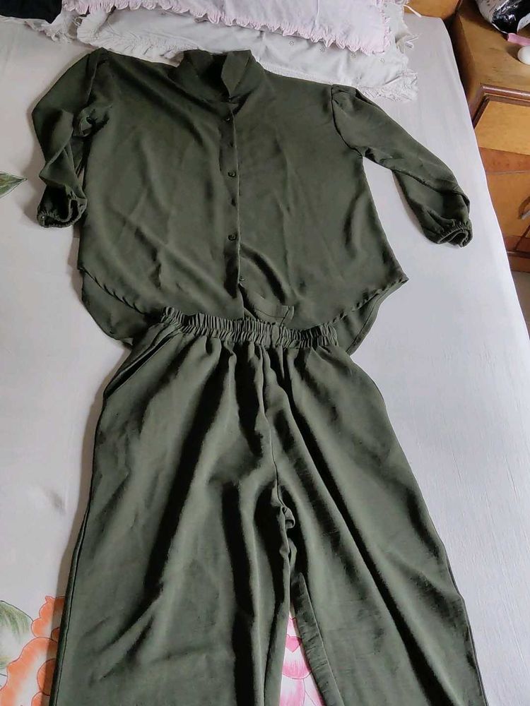 olive green cordset