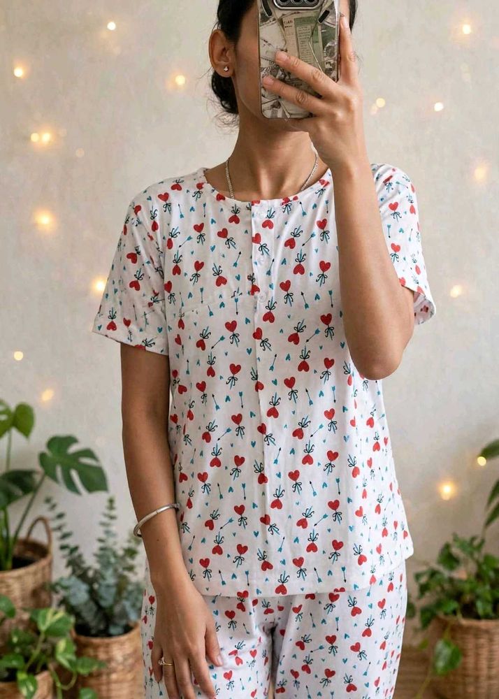 🥰 Heart night suit ♥️