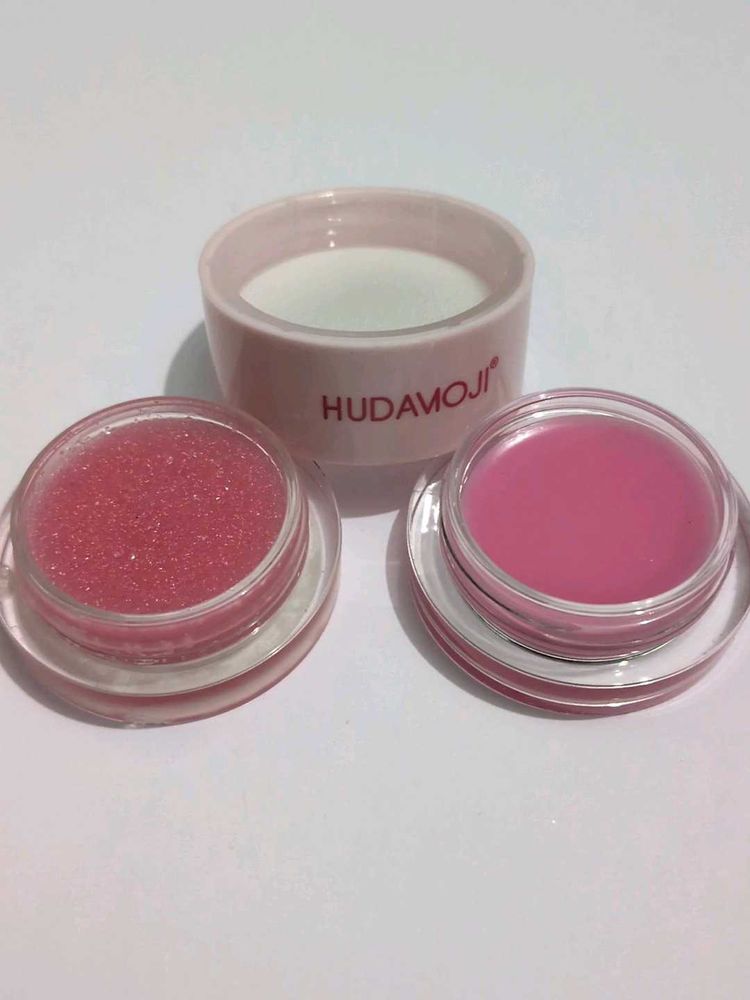 HUDAMOJI Lip Scrub &amp; Balm Set