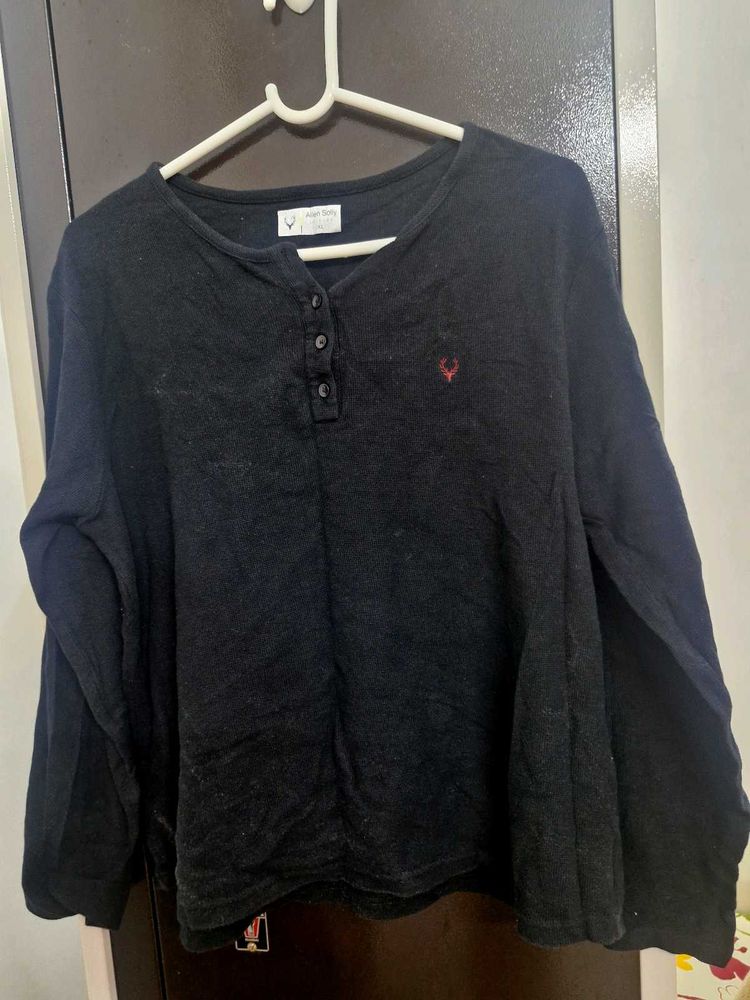 Allen Solly Black Men's Tshirt