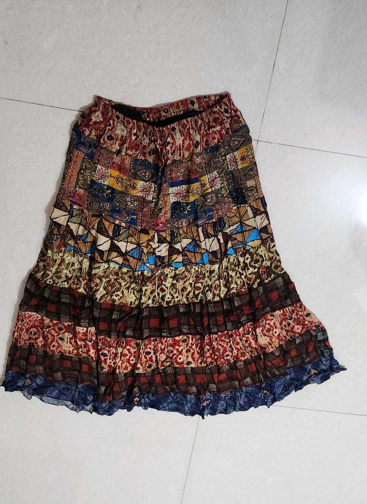 Boho printed Maxi Skirt