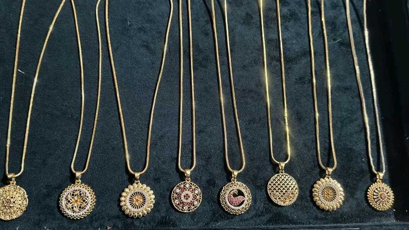 Assorted Gold Pendants with Chains✨💛