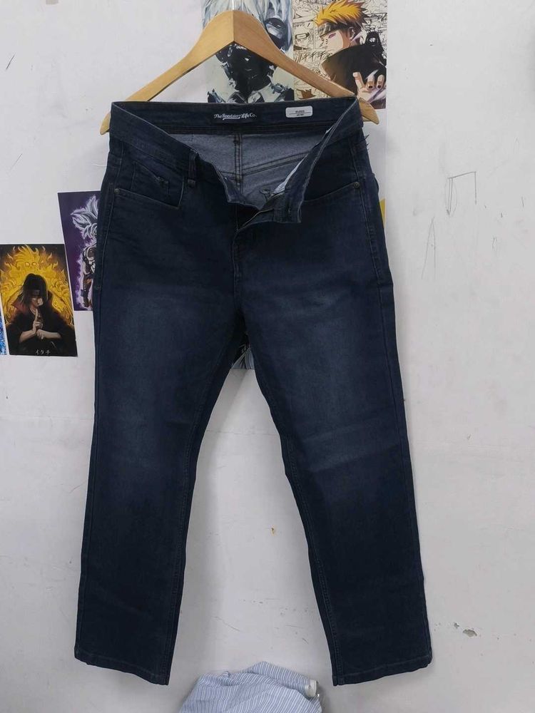 Classic Dark Wash Denim Jeans