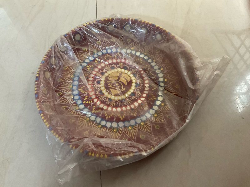 Ganesha Designed Plastic Plate