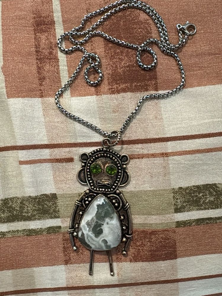 Unique Robot Pendant Necklace