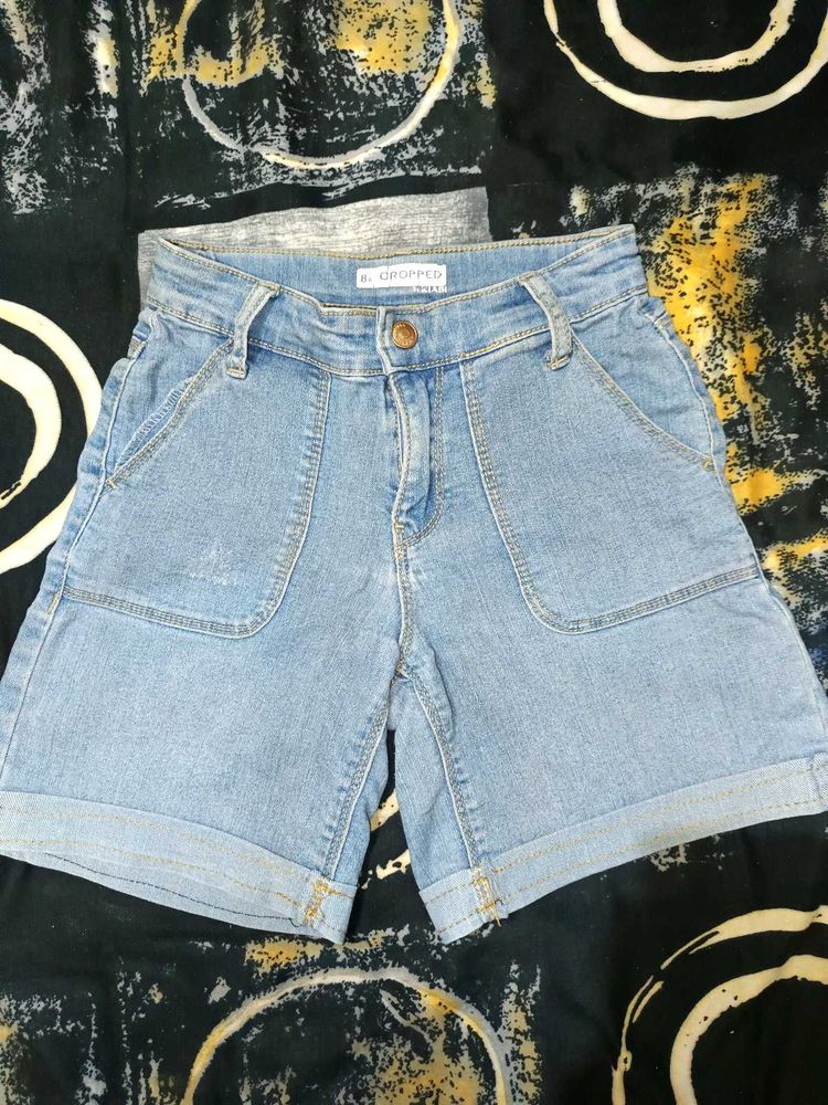 Light Wash Denim Shorts