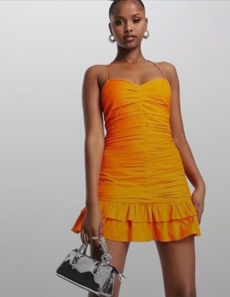 Chic Orange Mini Dress