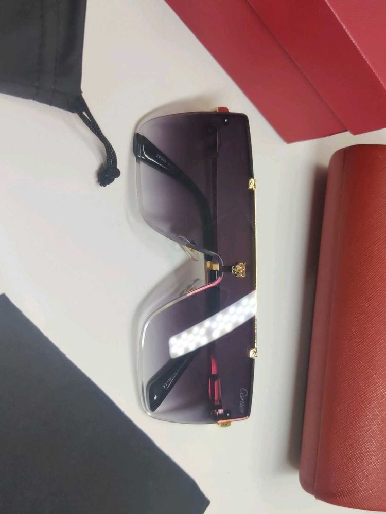 Designer Shield Sunglasses by Cartier