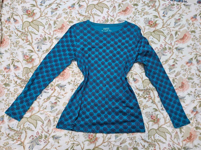 Vibrant Blue Long Sleeve Top