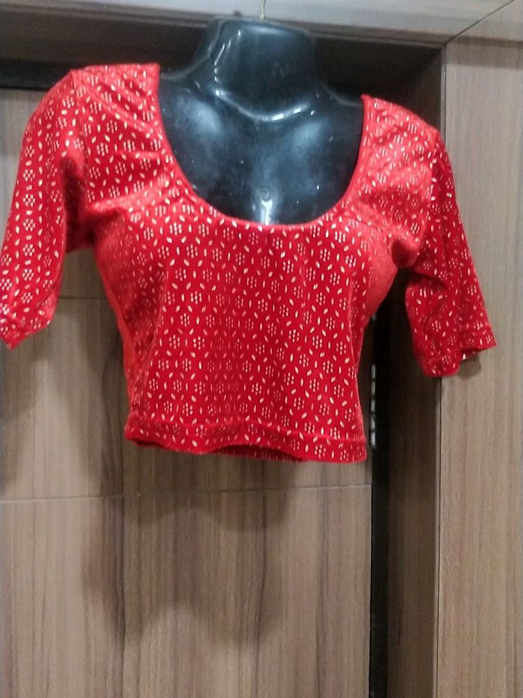 Velvet New Stretchable Fancy Blouse XXL