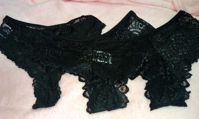 Lace Trim  Briefs set of 3