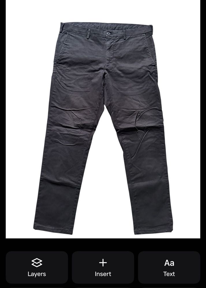 Men's Charcoal Grey Chinos