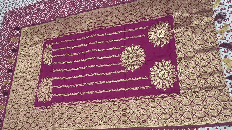 Elegant Purple Banarasi Saree