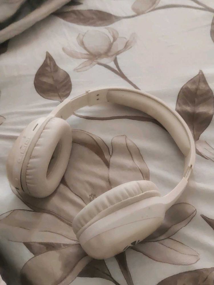 Beige Wireless Headphones