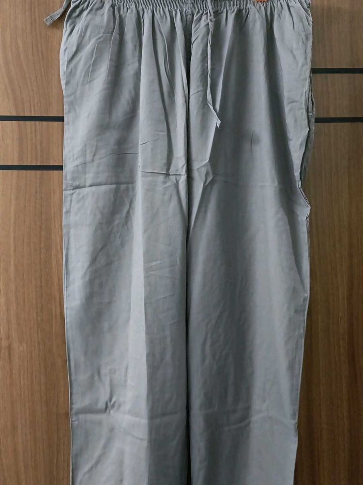 Grey Cotton Pants.