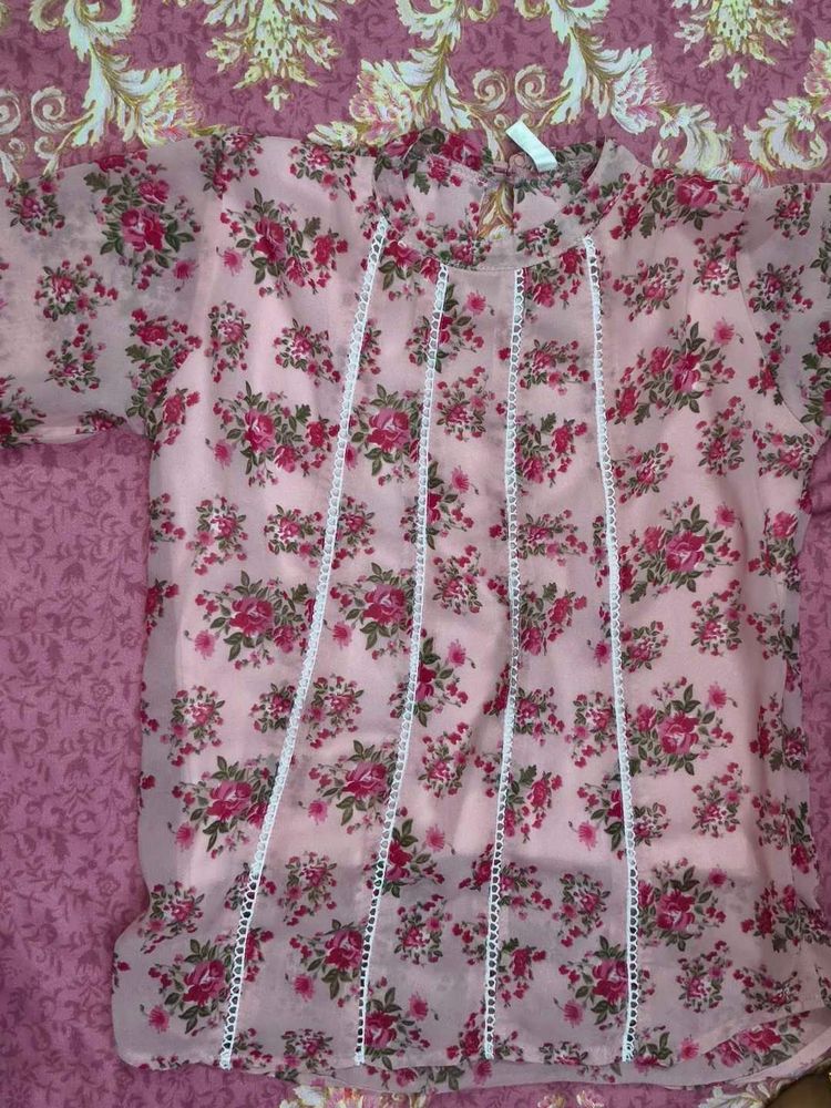 Floral Print Kurta